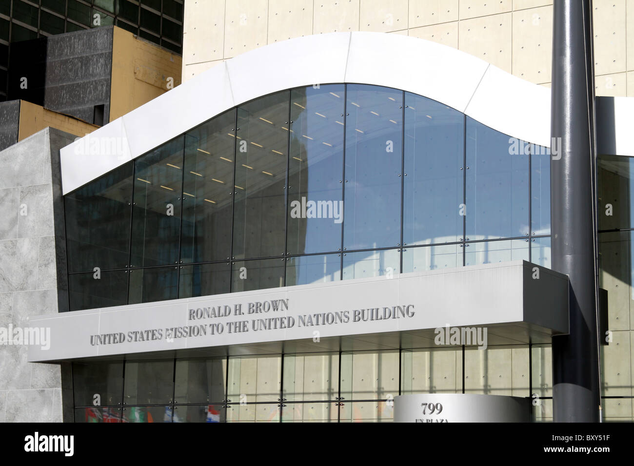 Il Ronald H. Brown Missione degli Stati Uniti presso il palazzo delle Nazioni Unite a New York, America Foto Stock