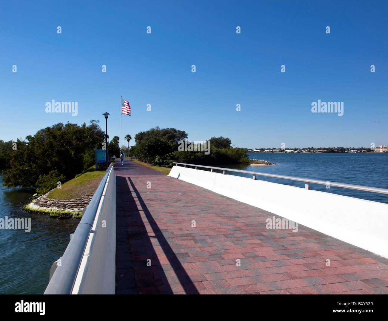 Veterans Memorial isola in Vero Beach in Indian River Lagoon in Florida Foto Stock