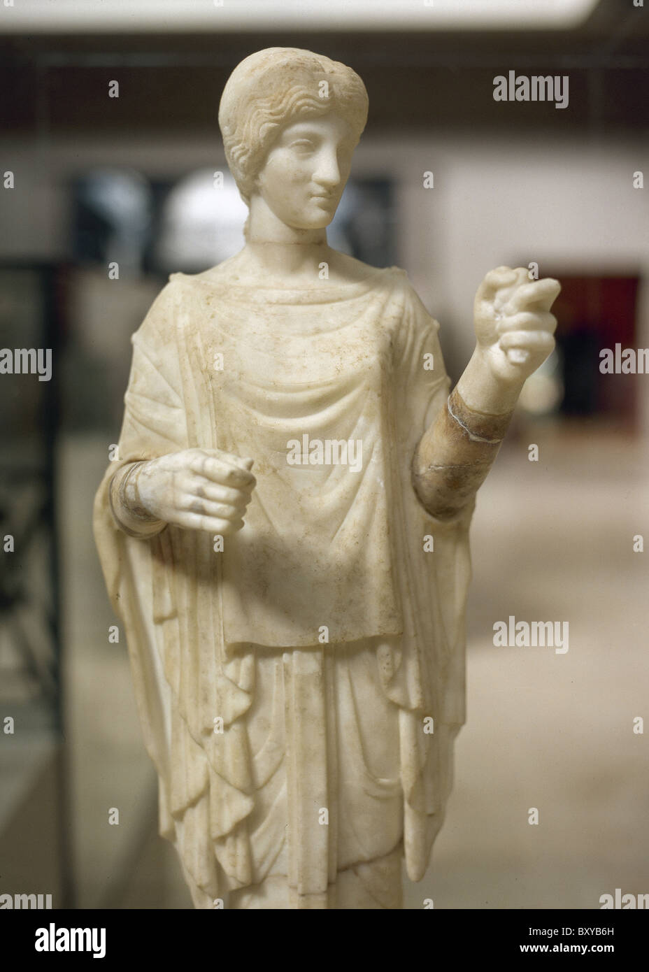 Artemis. Dea cacciatrice. Romano scultura in marmo, risalente al secondo secolo. Museo di Efeso. Selçuk. La Turchia. Foto Stock