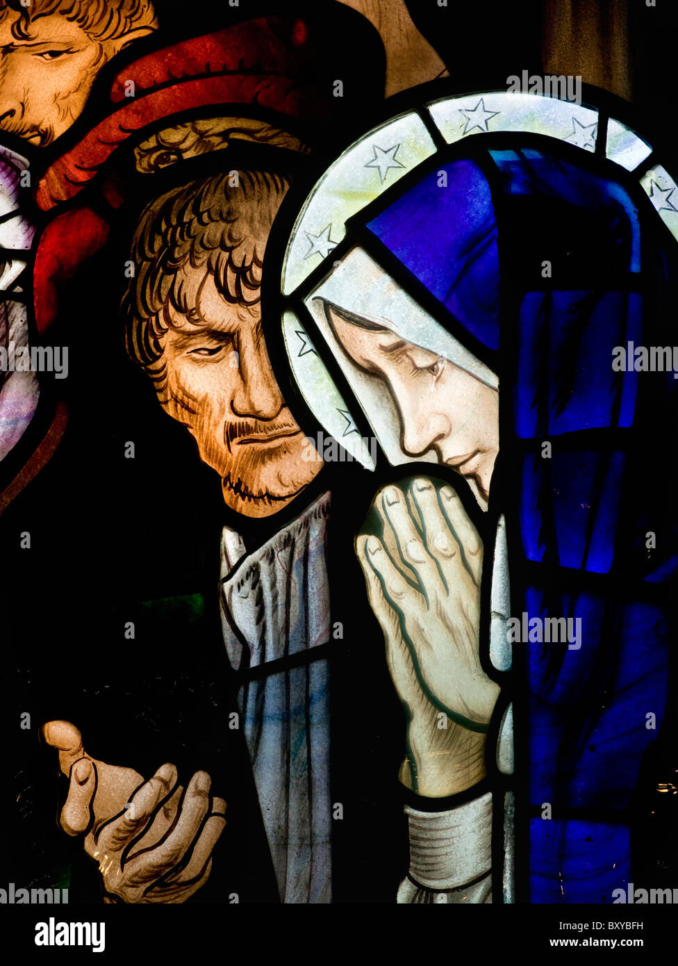 Frank Brangwyn Crocifissione Bucklebury finestra Foto Stock