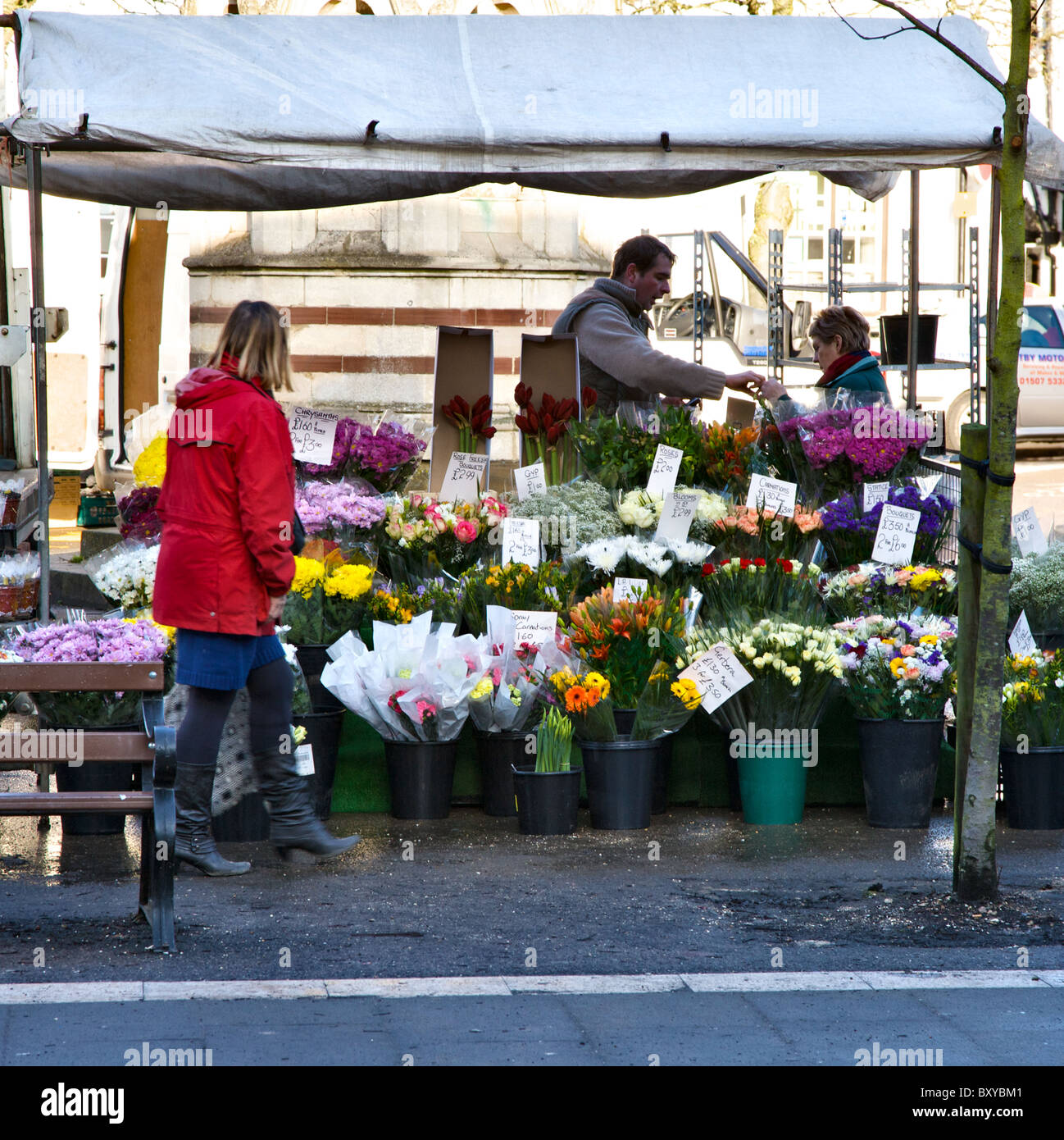 La città mercato di Horncastle Foto Stock