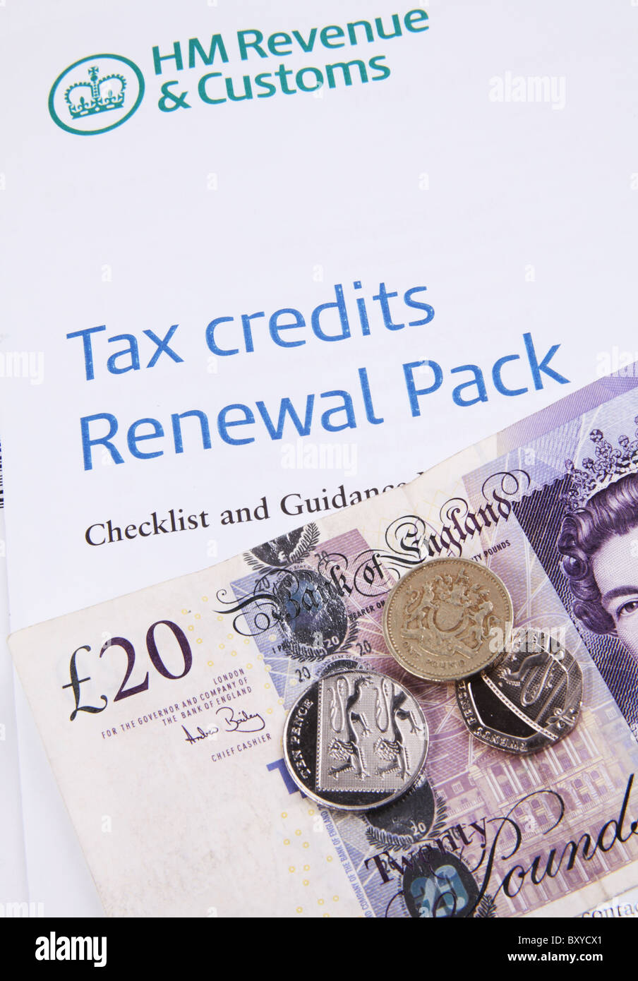 I ricavi e le dogane; Child Tax Credit Concept Foto Stock