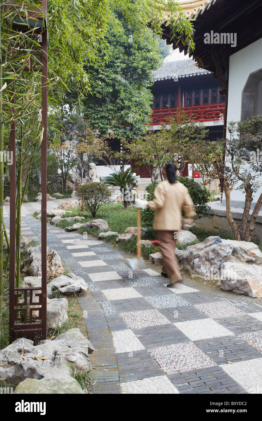 Giardini di Chaotian Gong (ex-Ming Palace), Nanjing, Jiangsu, Cina Foto Stock