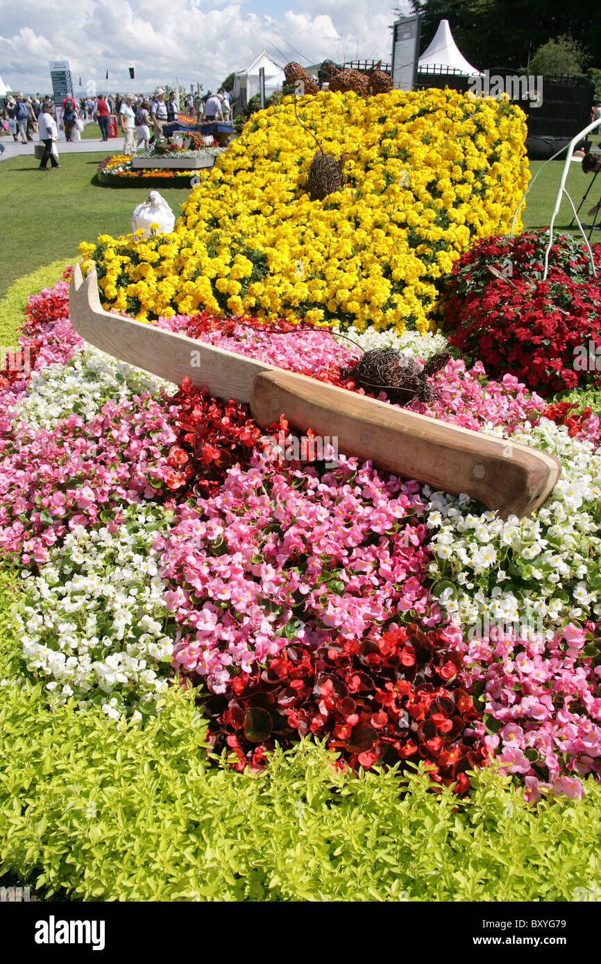 RHS Tatton, Cheshire. Il Cheshire est aiuola del Consiglio denominato 'Cheshire Cheese si prega di' alla RHS Tatton. Foto Stock