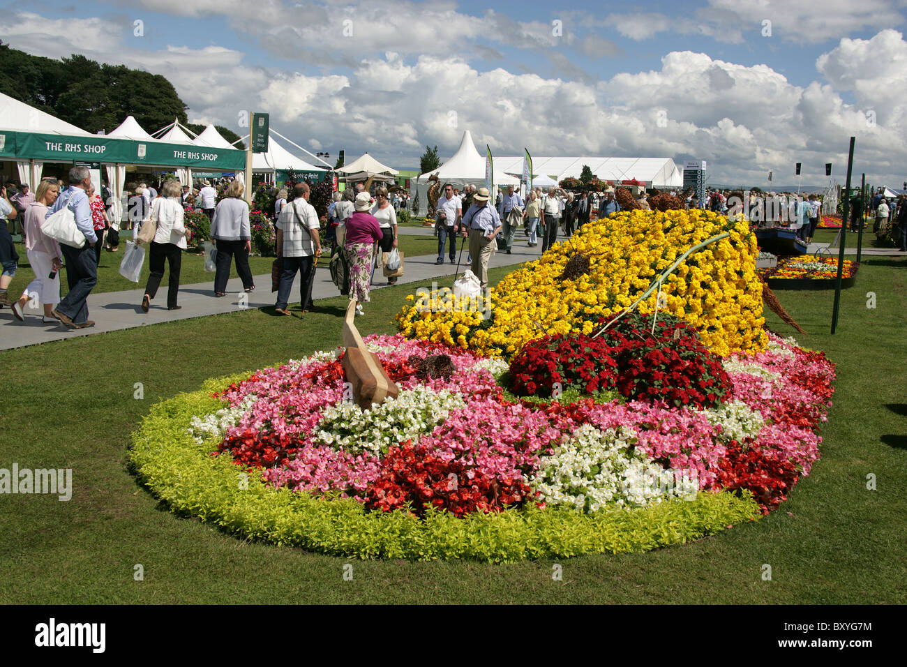 RHS Tatton, Cheshire. Il Cheshire est aiuola del Consiglio denominato 'Cheshire Cheese si prega di' alla RHS Tatton. Foto Stock