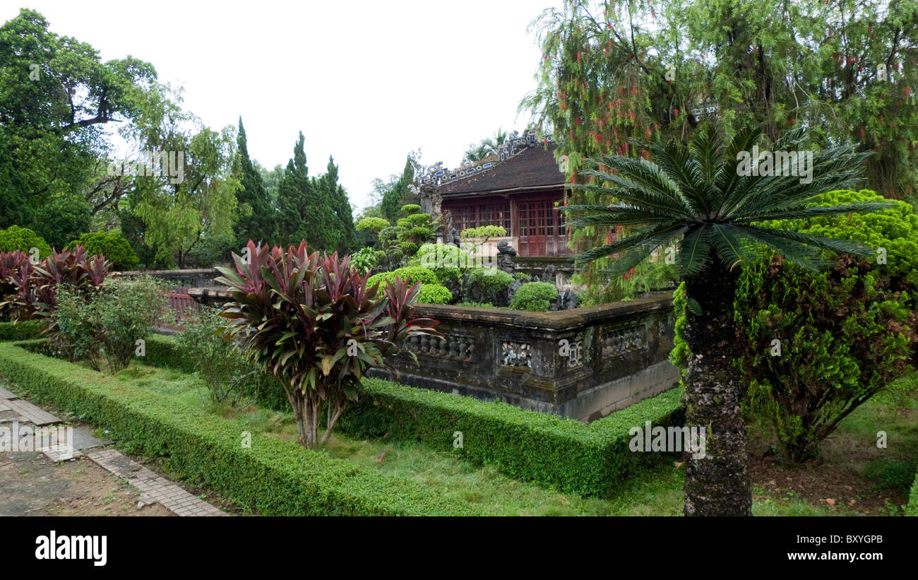 Il Vietnam, la tinta, la cittadella imperiale Enclosure, Dien Tho residence Foto Stock