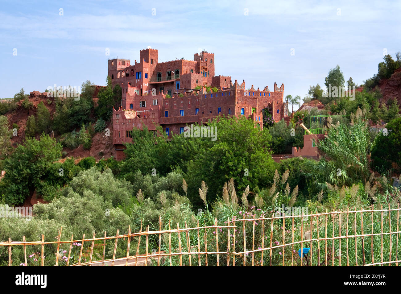 Una Casbah nell'Ourika Valley, Marocco, Africa del Nord Foto Stock