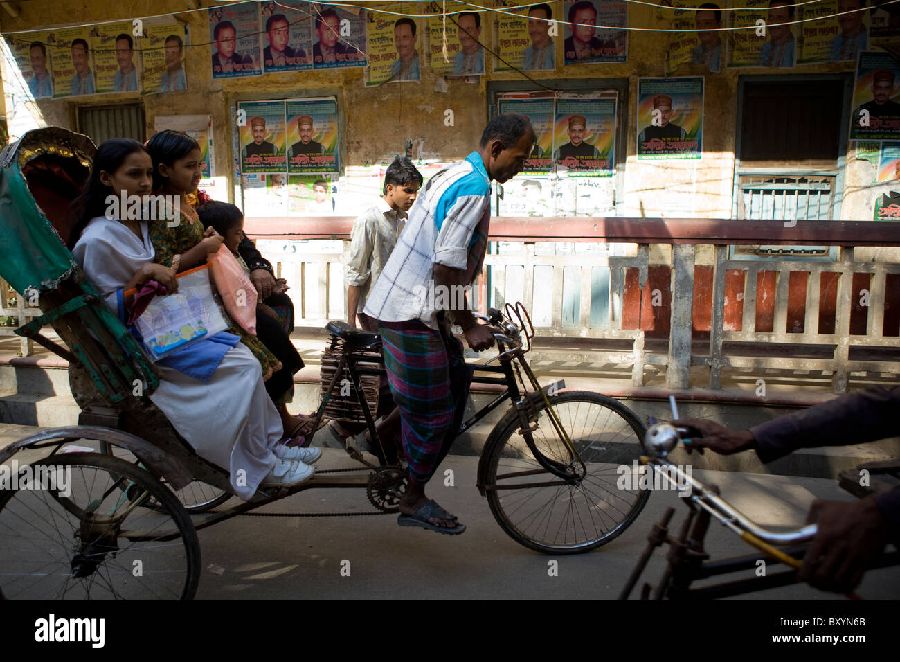 Scena urbana a Dacca in Bangladesh Foto Stock