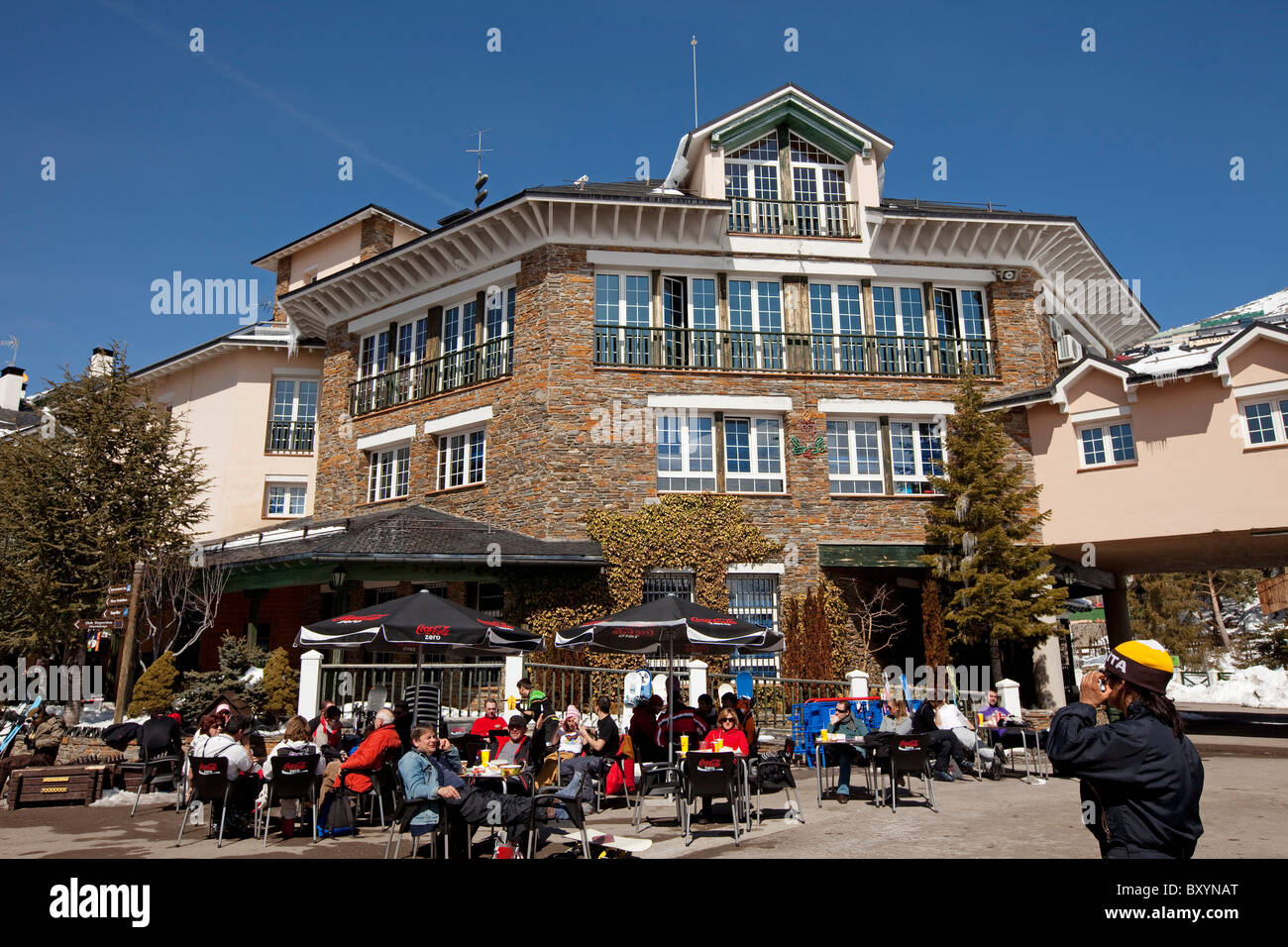 Estacion esqui Sierra Nevada Granada Andalusia España stazione di sci Andalusia Spagna Foto Stock