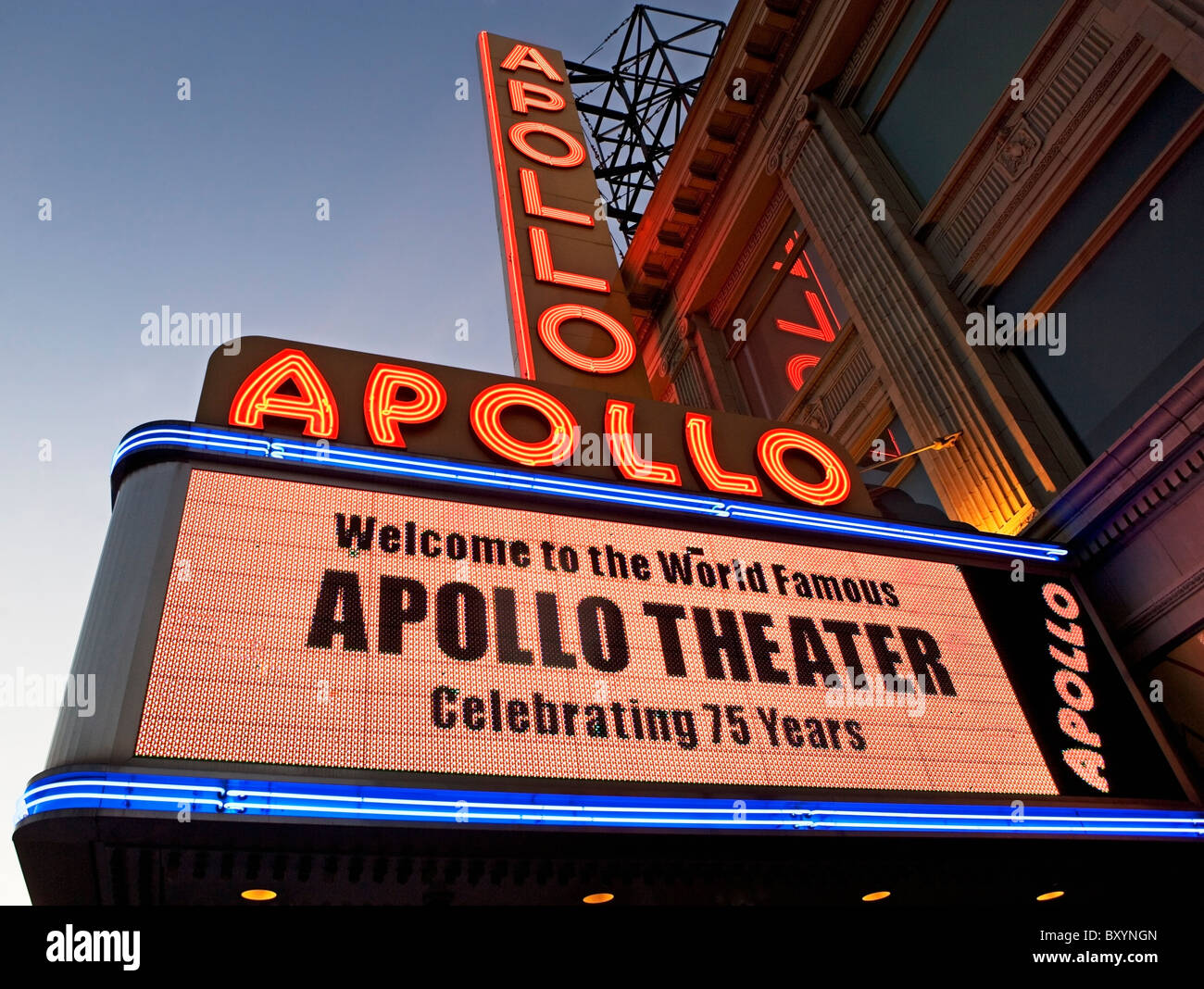 Apollo Theatre Marquee Foto Stock