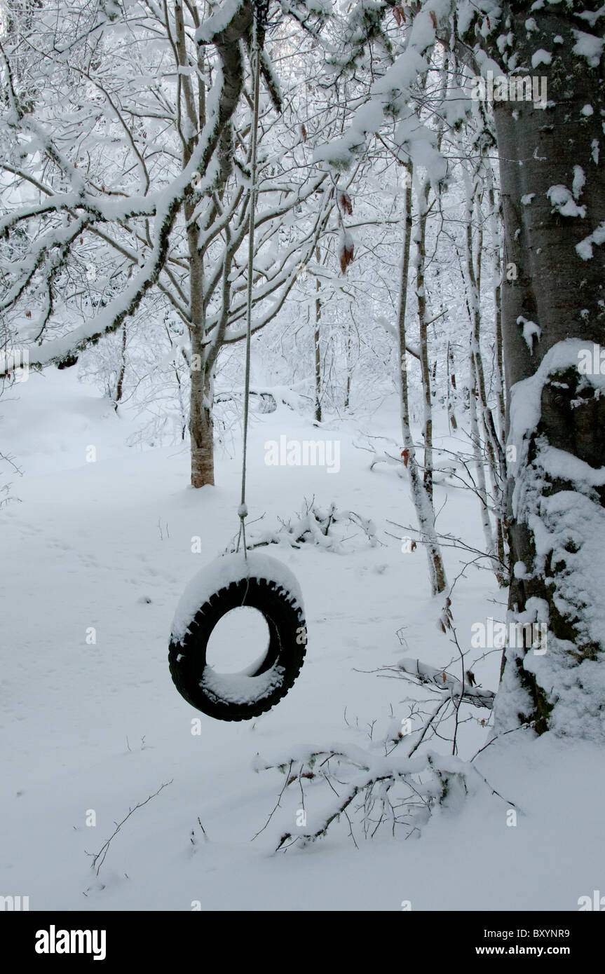 pneumatici neve Foto Stock