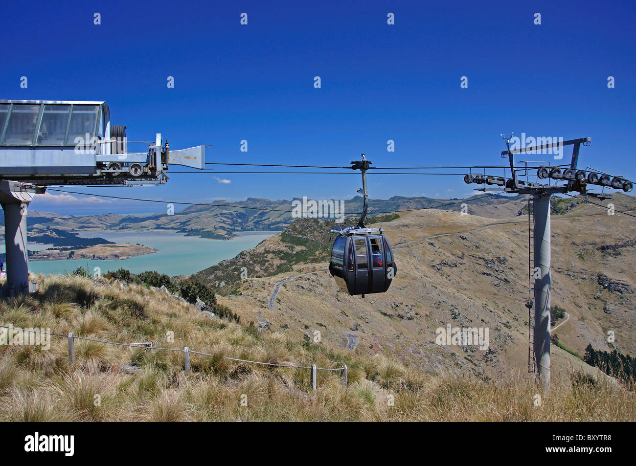 Christchurch Gondola, briglia Strada, Heathcote Valley, Christchurch, Canterbury, Isola del Sud, Nuova Zelanda Foto Stock