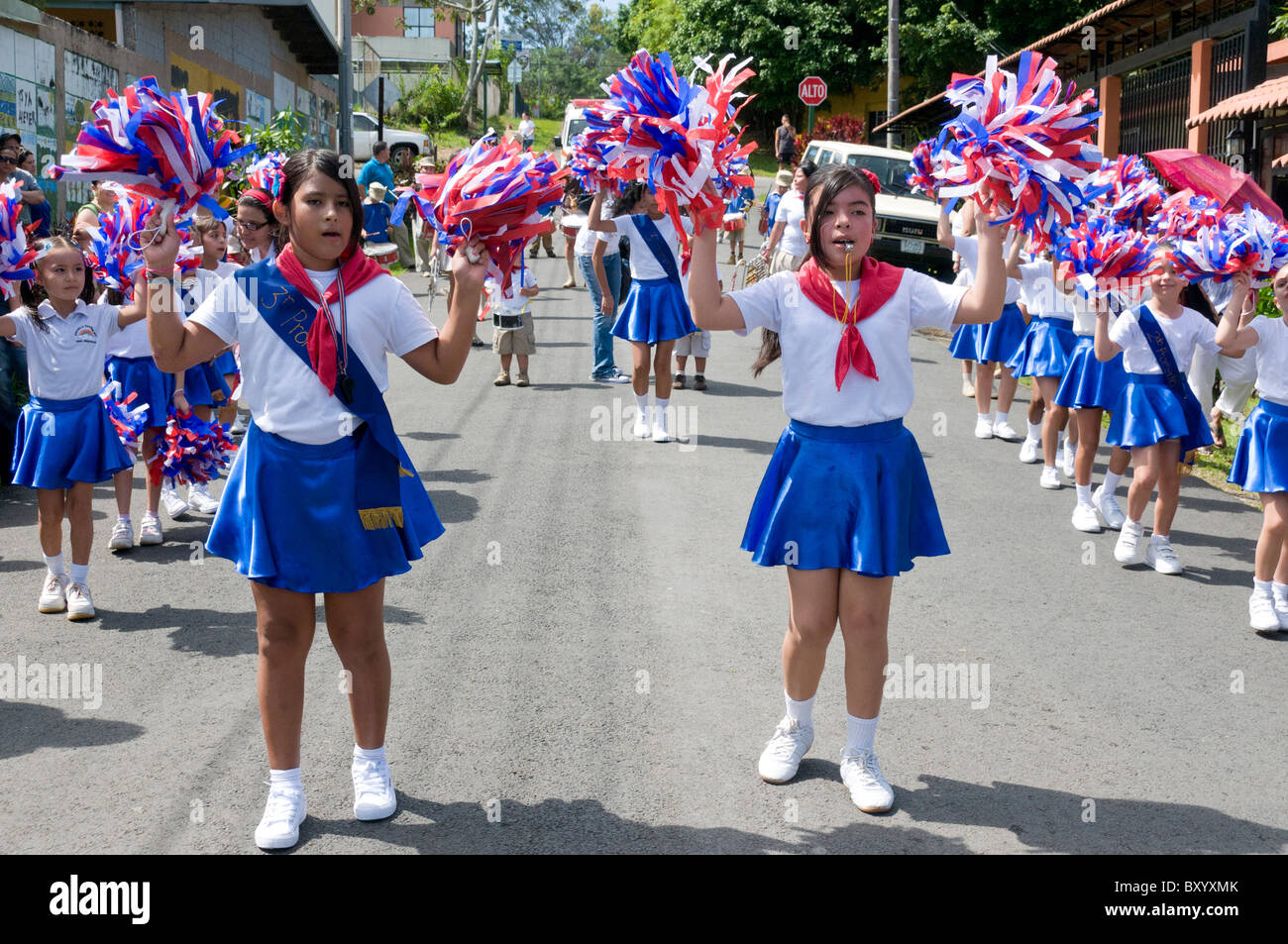 Costa Rica celebrazioni del Giorno Valle Centrale Foto Stock