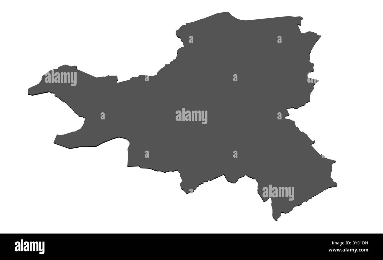 Mappa di isolato di - Svizzera Foto Stock