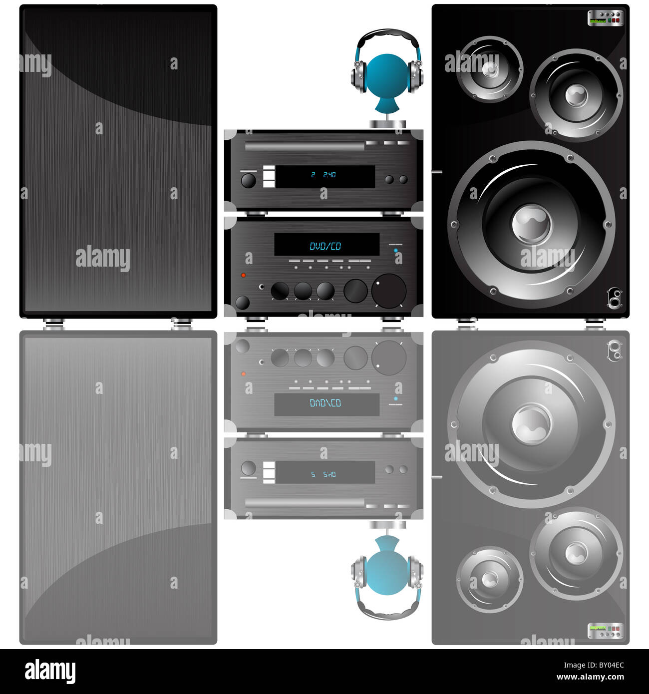 Sistema audio Foto Stock