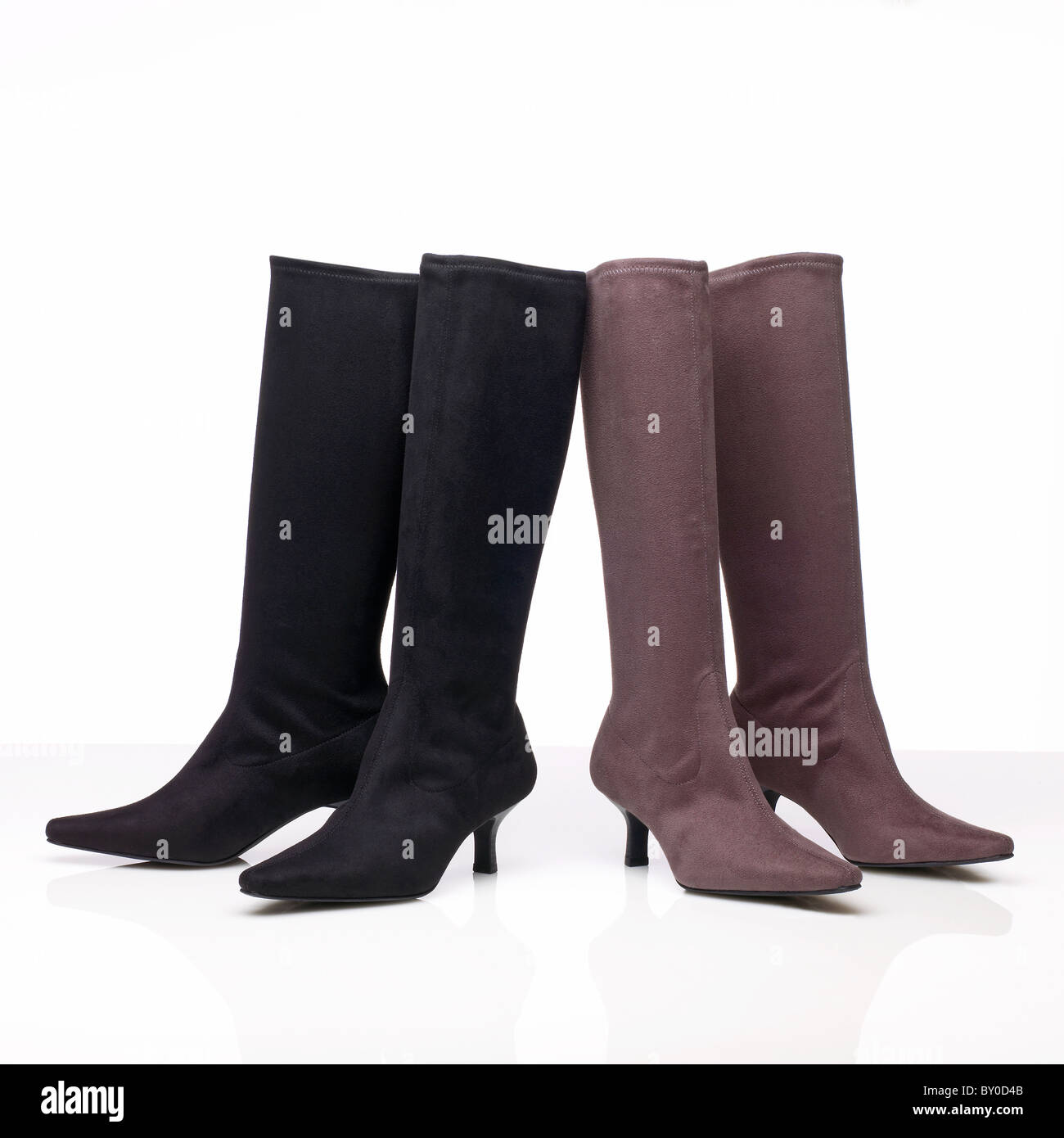 2 coppie di womens ladies boots Foto Stock