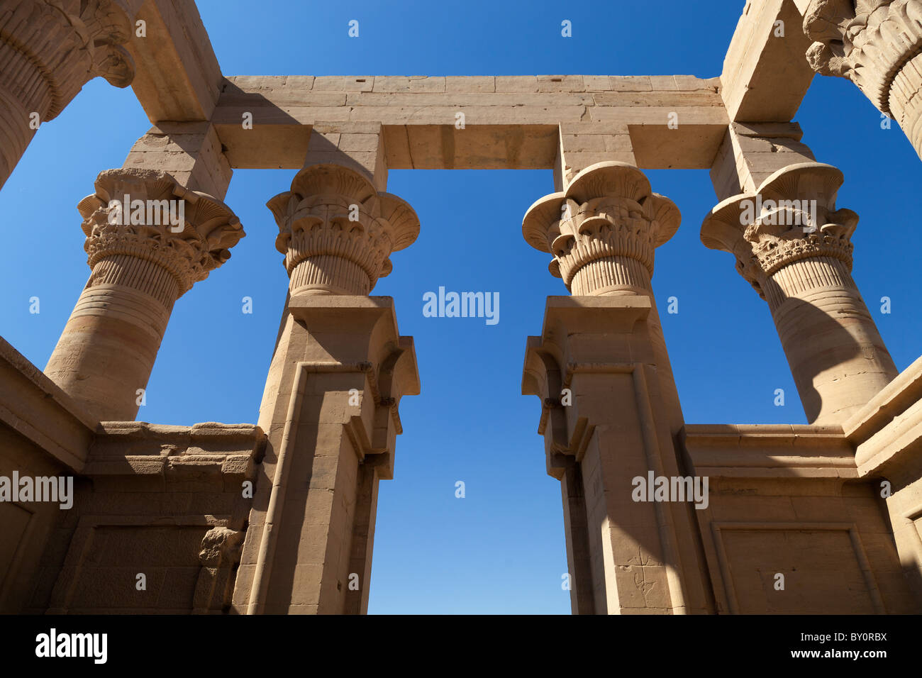 Il Tempio di Philae, Egitto- di Traiano 4 Kiosk Foto Stock