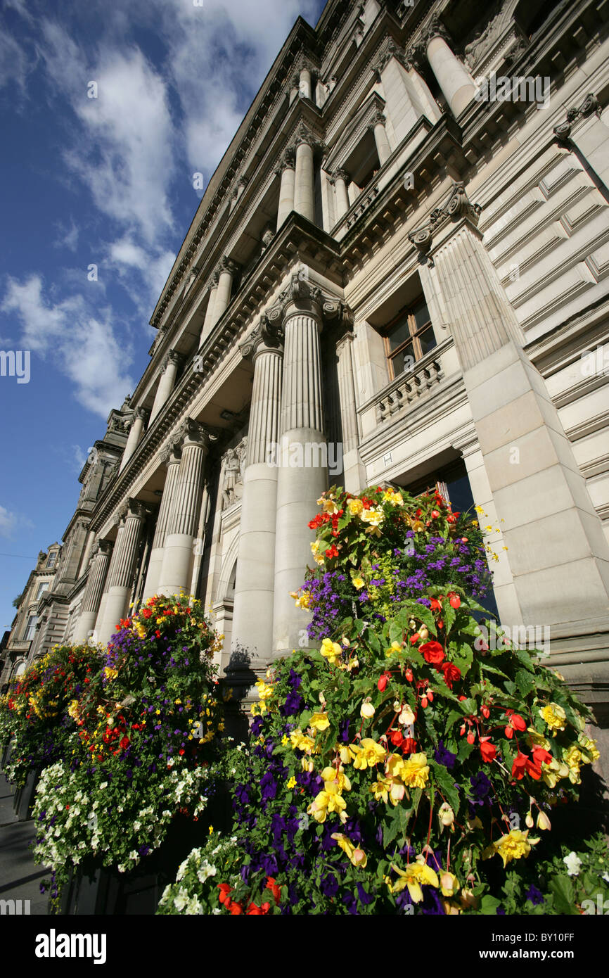 Città di Glasgow, Scozia. Il giovane William costruito City Chambers è casa di Glasgow City Council e il Lord Provost di Glasgow Foto Stock