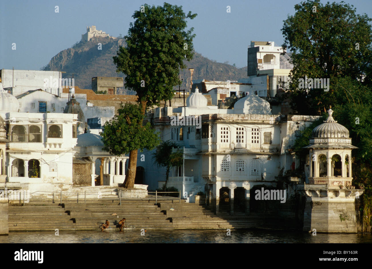 Lago Pichola, Udaipur (Rajasthan), Indiia Foto Stock