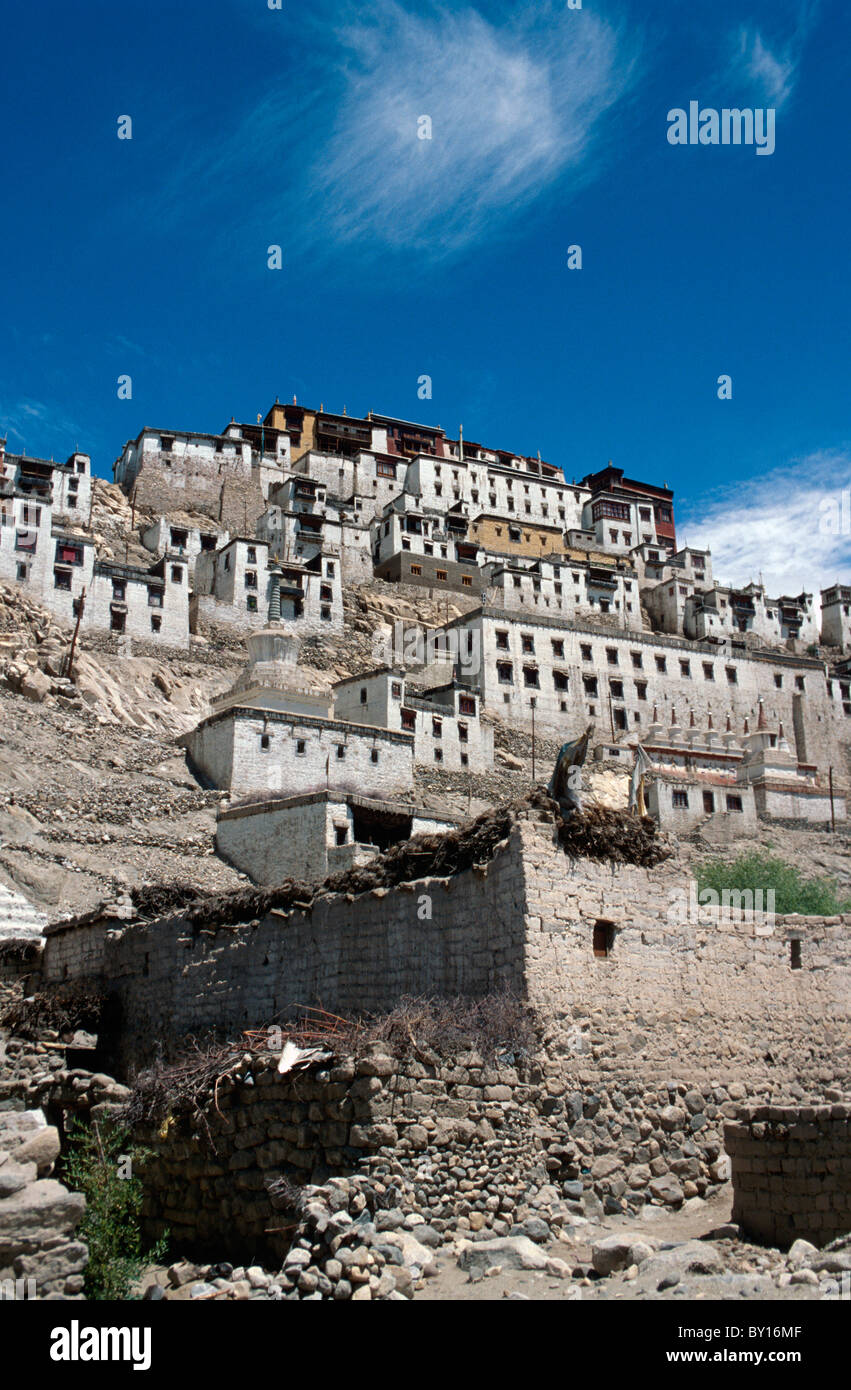 Monastero di Tikse, Ladakh (+Jammu Kashmir), India Foto Stock