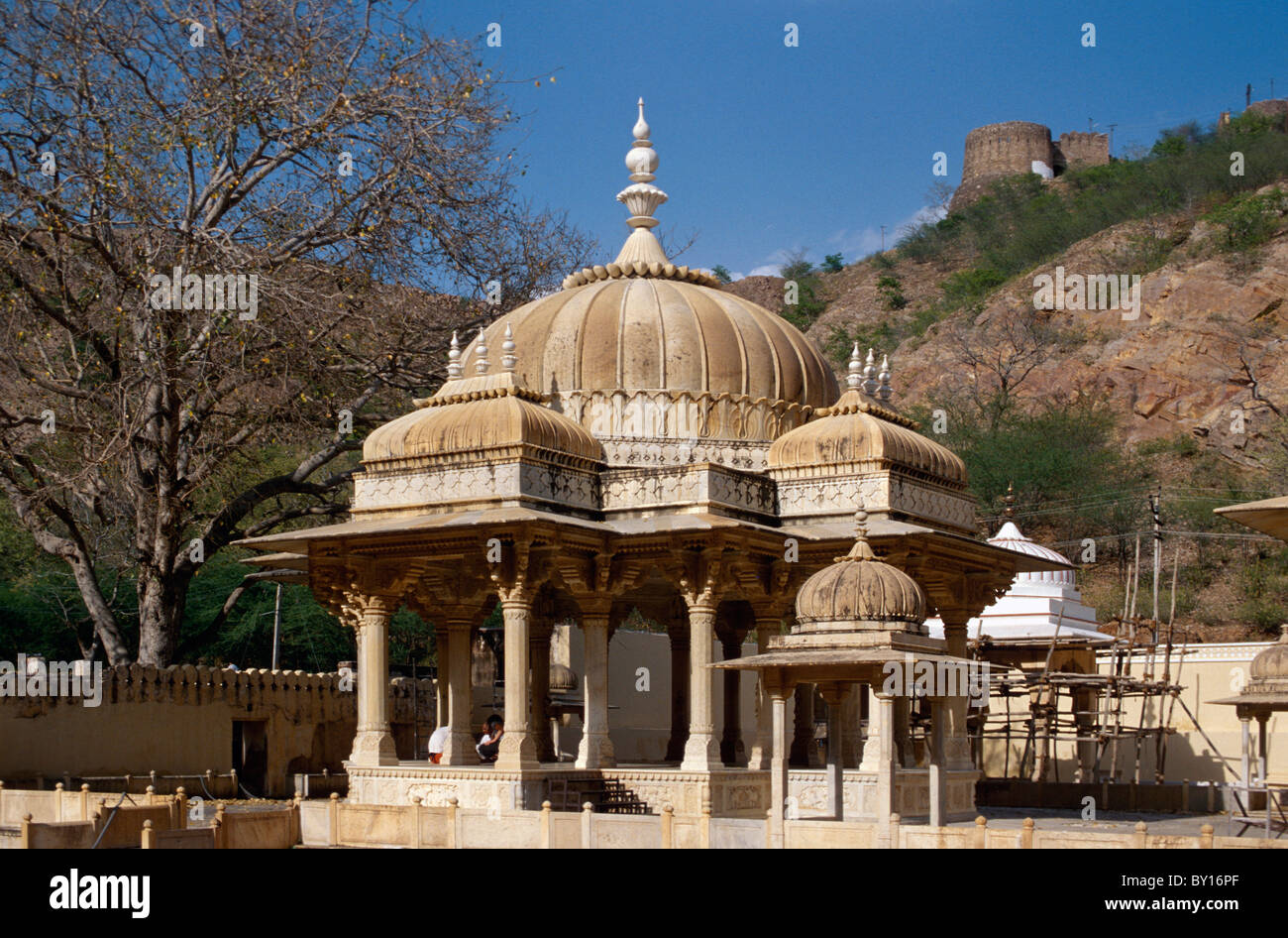 In Chhatri Gaitor, tombe di thw royal familiy, Jaipur, Rajasthan, India Foto Stock