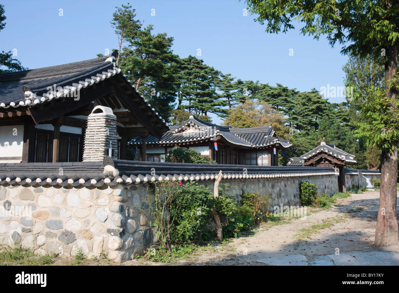 Gangneung Banghaejeong pavillion, Gangneung, Corea del Sud Foto Stock