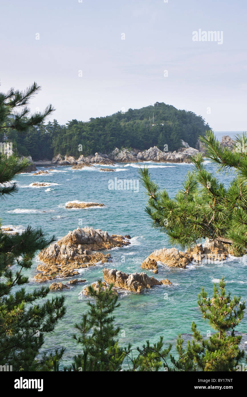 Villaggio Galnam costa, Corea del Sud Foto Stock