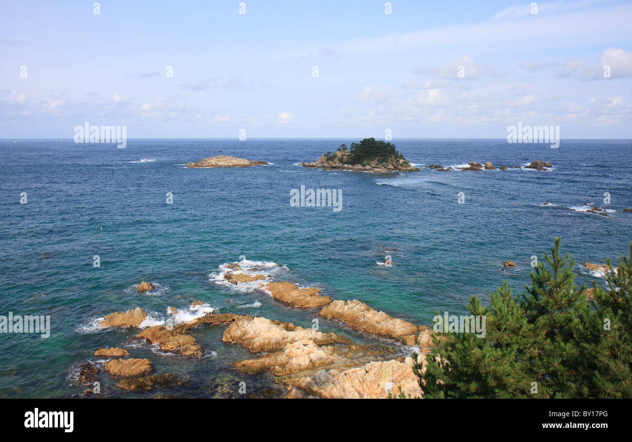 Wolmido isola nel mare orientale della Corea del Sud Foto Stock