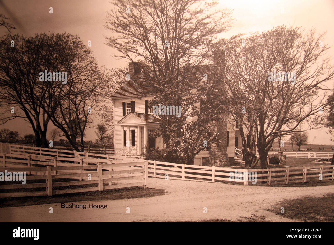 Archivio fotografico della casa colonica Bushong, Nuovo Mercato Foto Stock