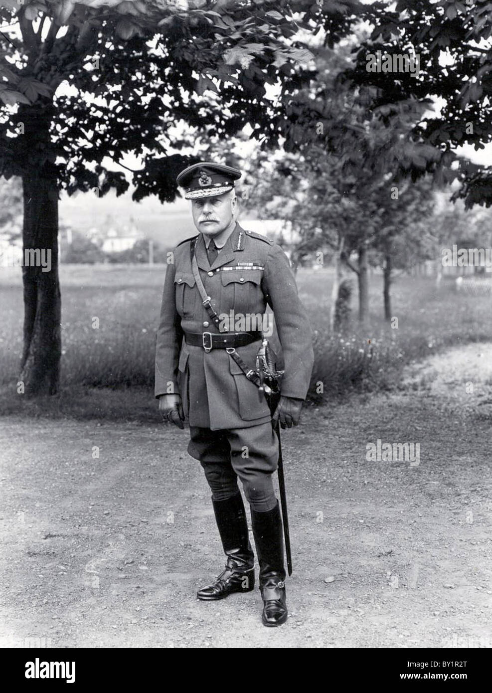 DOUGLAS HAIG, Ist Earl Haig (1861-1928) soldato britannico senior comandante in WWI fotografato nel luglio 1924 Foto Stock