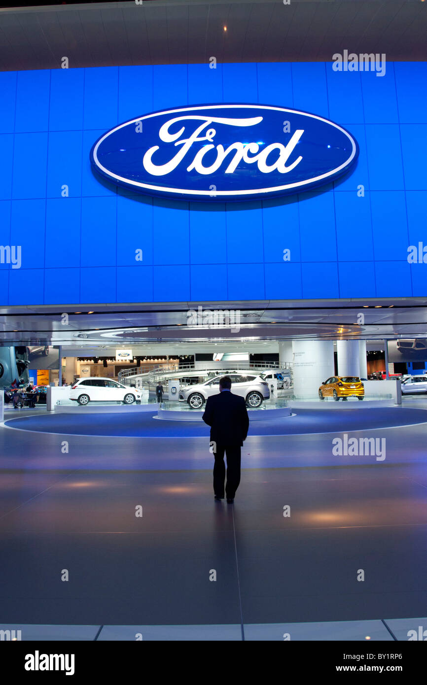 Display Ford a 2011North American International Auto Show Foto Stock