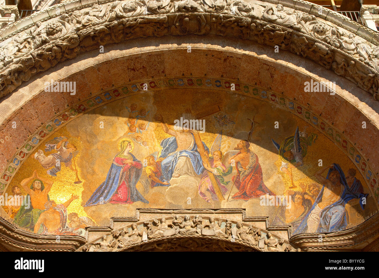 Basilica di San Marco - Mosaico di Cristo - Venezia - Italia Foto Stock