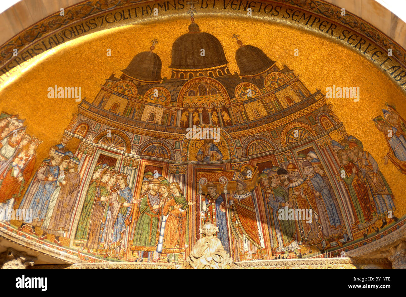 La traslazione del corpo di San Marco da mosaico - Basilica - Venezia Foto Stock