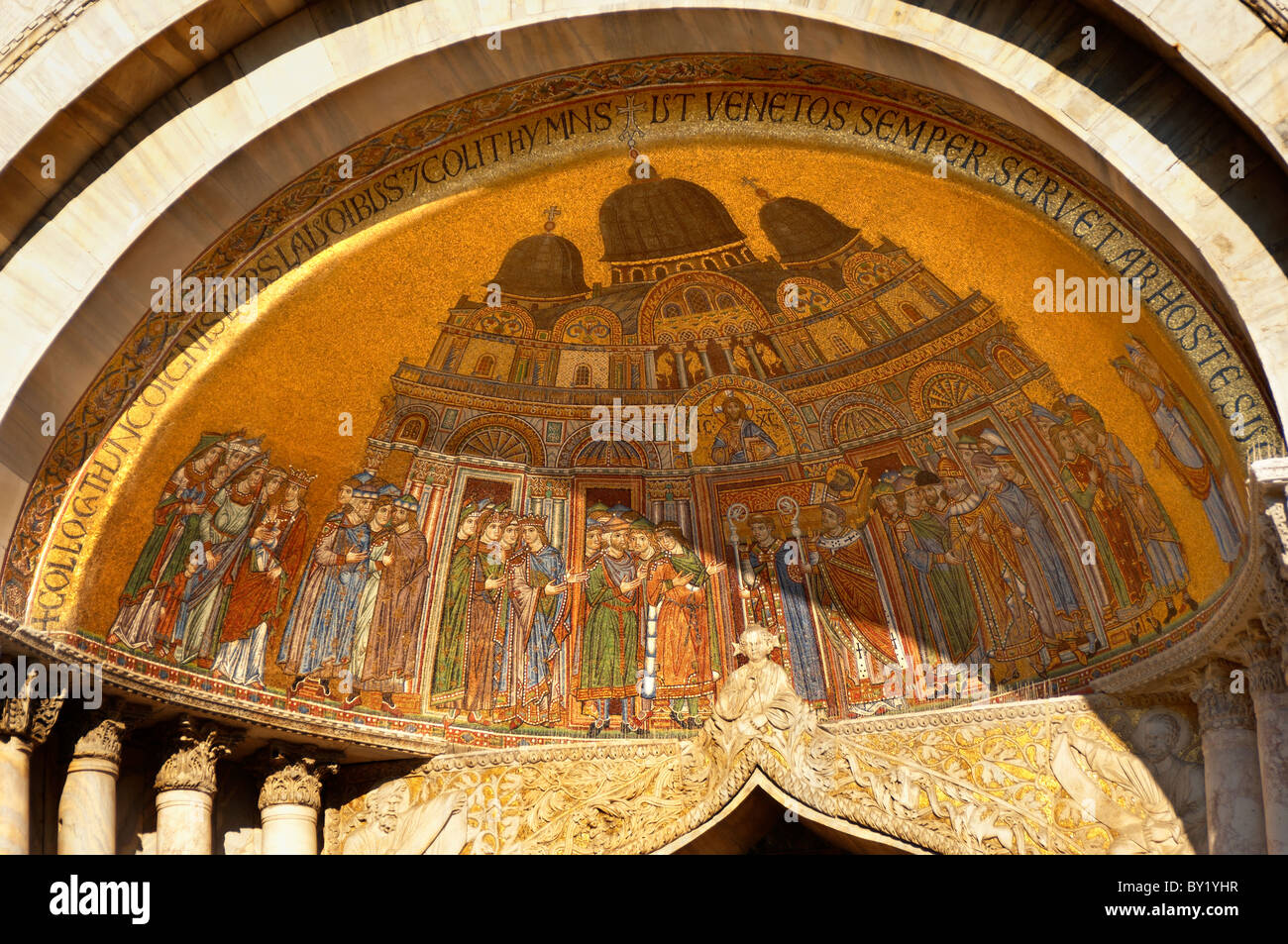 La traslazione del corpo di San Marco in mosaico di San Marco - Basilica di Venezia Foto Stock