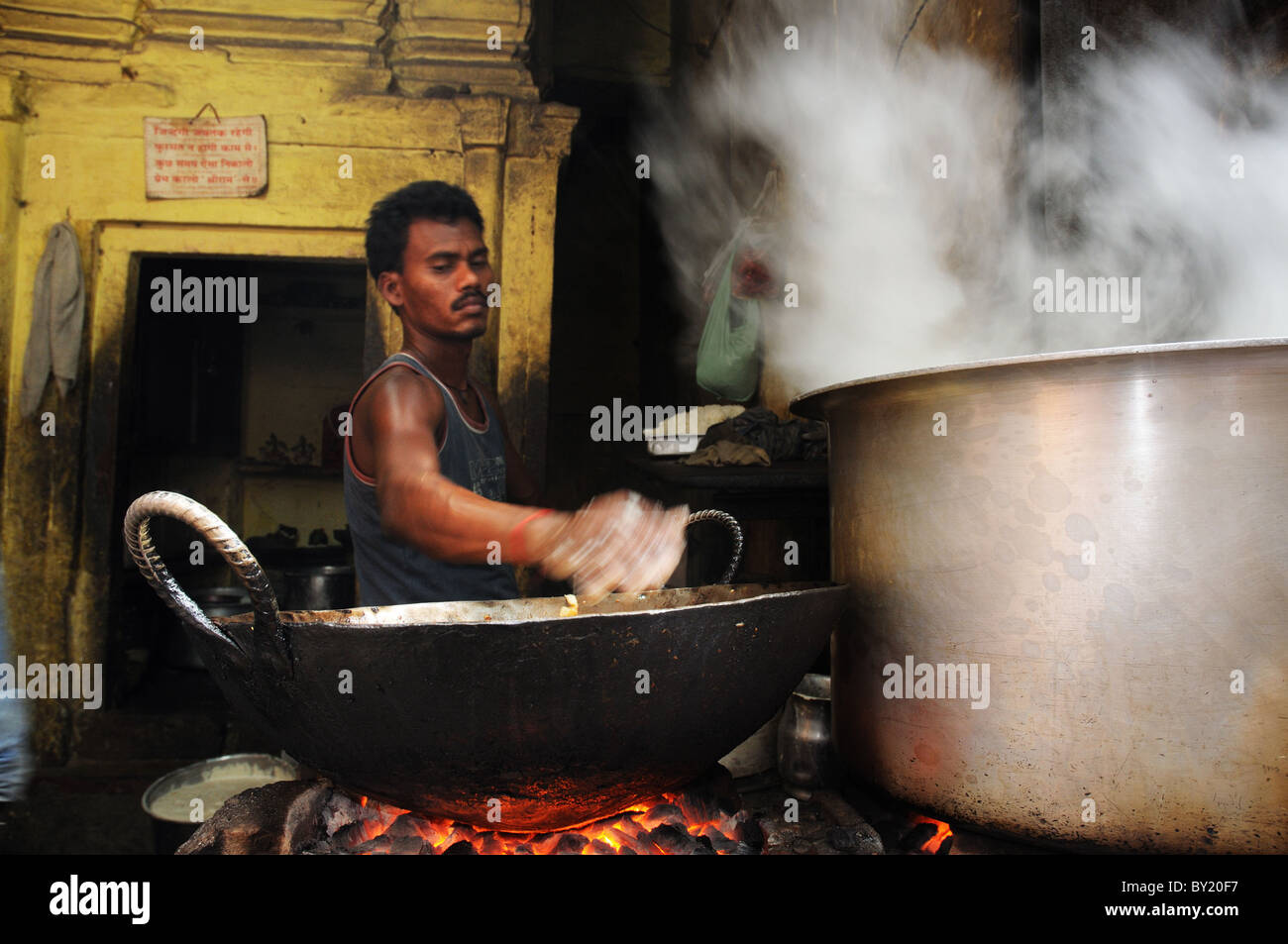 Indian street per la cottura Foto Stock