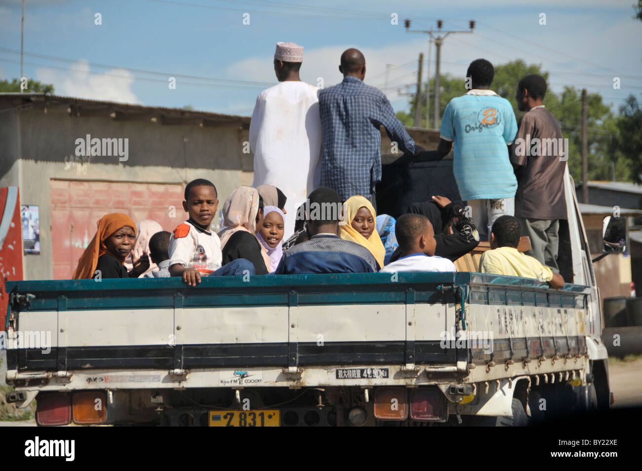 Quando si attraversano zANZIBAR Foto Stock