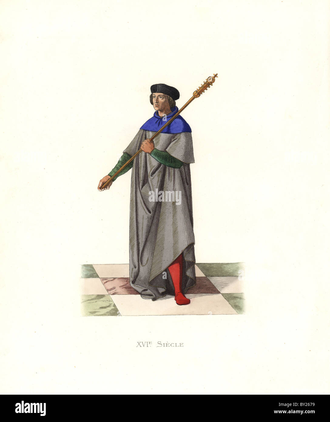 Macis-portatore sotto il re Luigi XII, del XVI secolo. Foto Stock