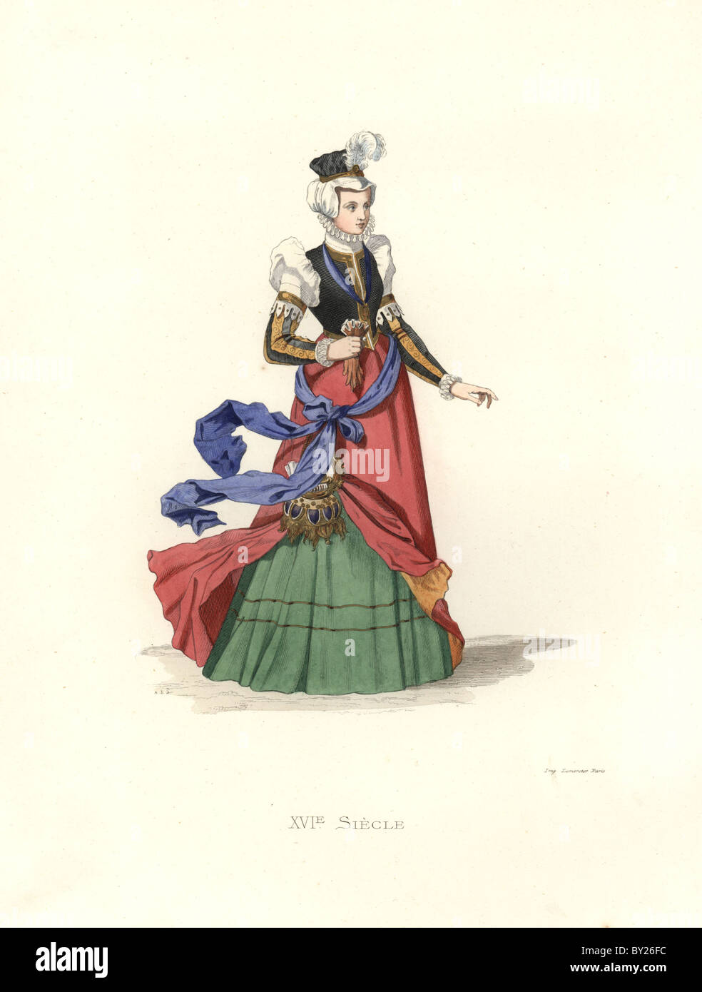 Swiss lady, del XVI secolo. Foto Stock