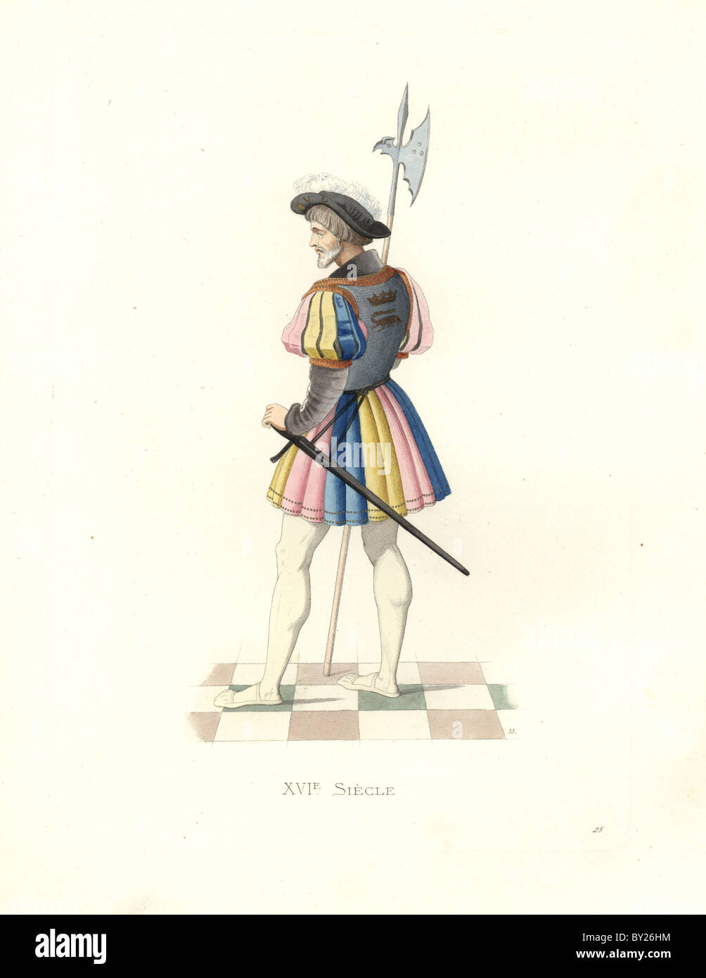 La guardia del corpo di Francesco I, del XVI secolo. Foto Stock