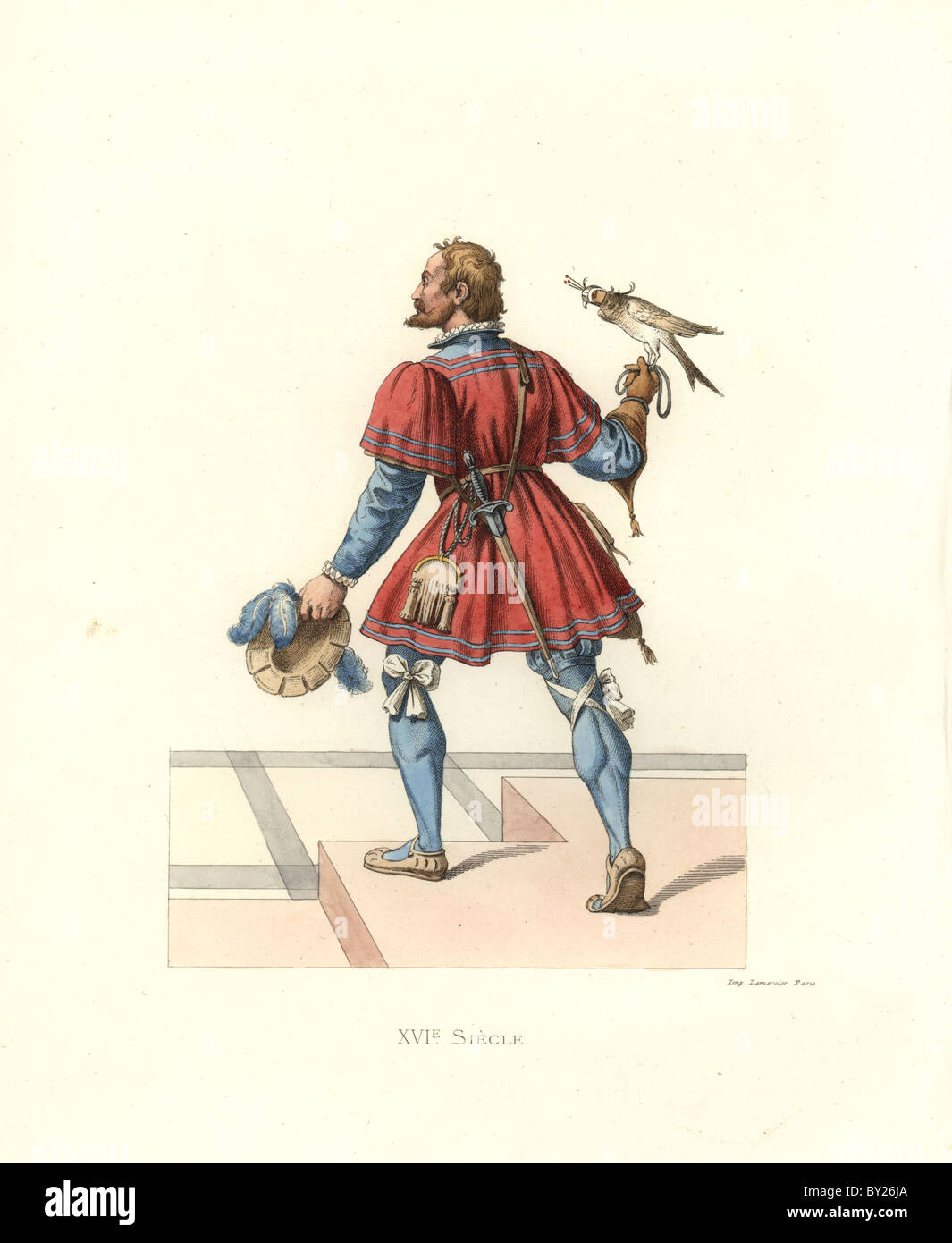 Falconer di Francesco I, del XVI secolo. Foto Stock