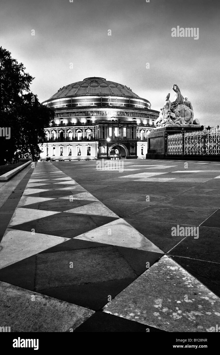 Royal Albert Hall ,Kensington in notturna Foto Stock