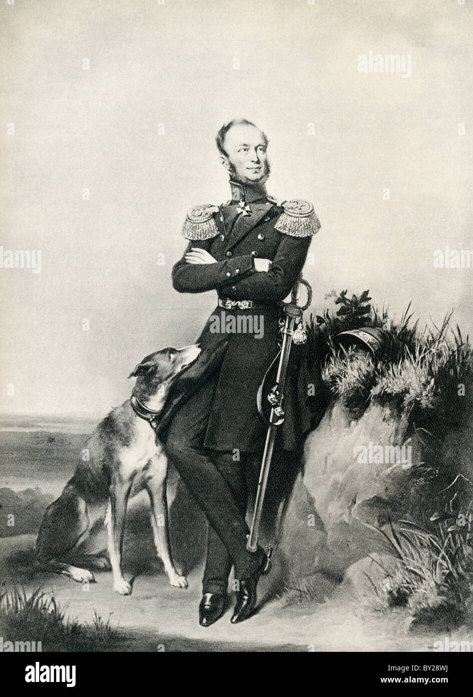 Guglielmo II, Willem Frederik George Lodewijk van Oranje-Nassau, 1792 a 1849. Re dei Paesi Bassi. Foto Stock