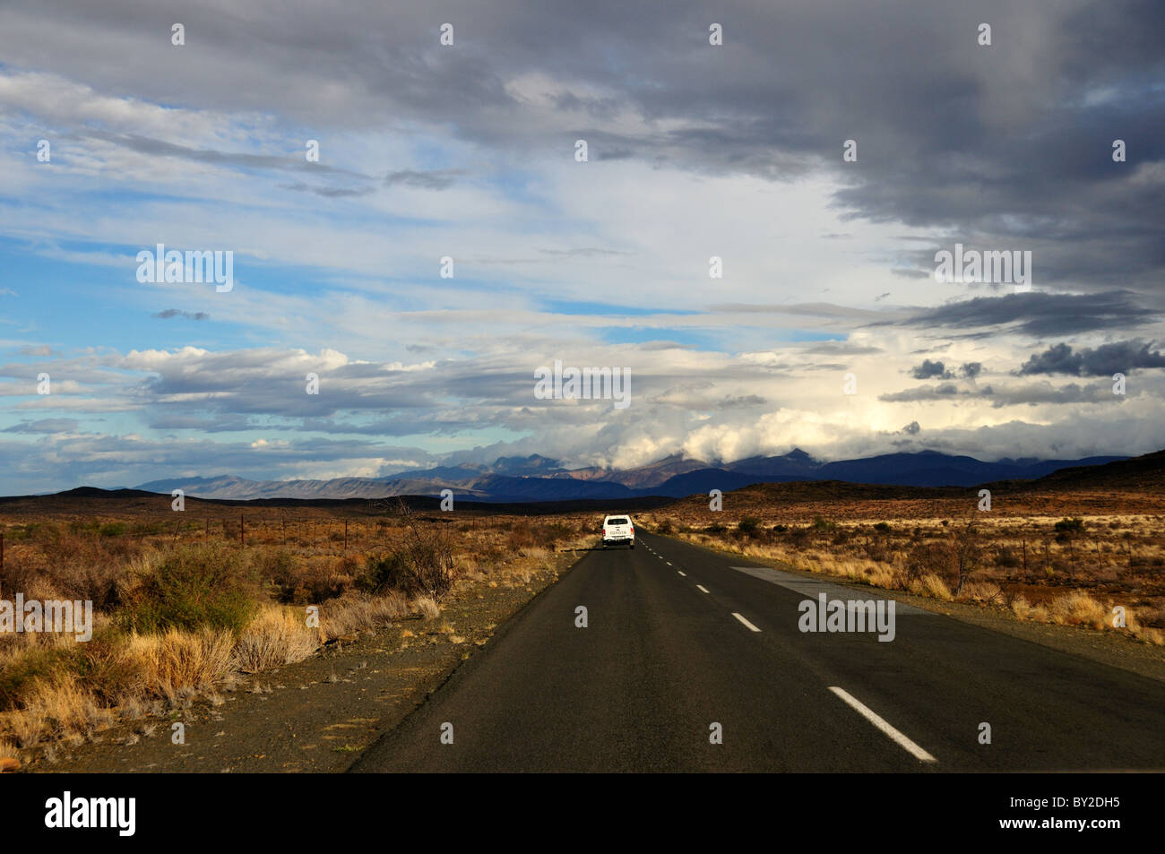 La guida su autostrada. Sud Africa. Foto Stock