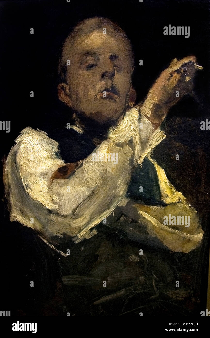 George Hendrik Breitner olandese pittore olandese dipinto ritratto di auto 1882 Foto Stock