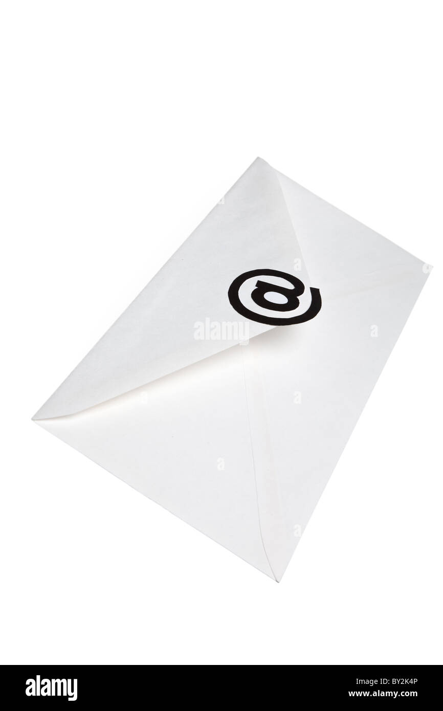 Busta con il simbolo @, il concetto di E-Mail Foto Stock