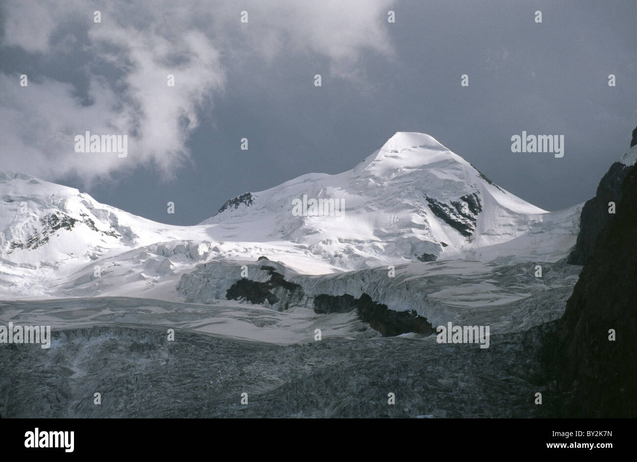Pollux (4092) - vertice nelle Alpi del Vallese, Svizzera Foto Stock