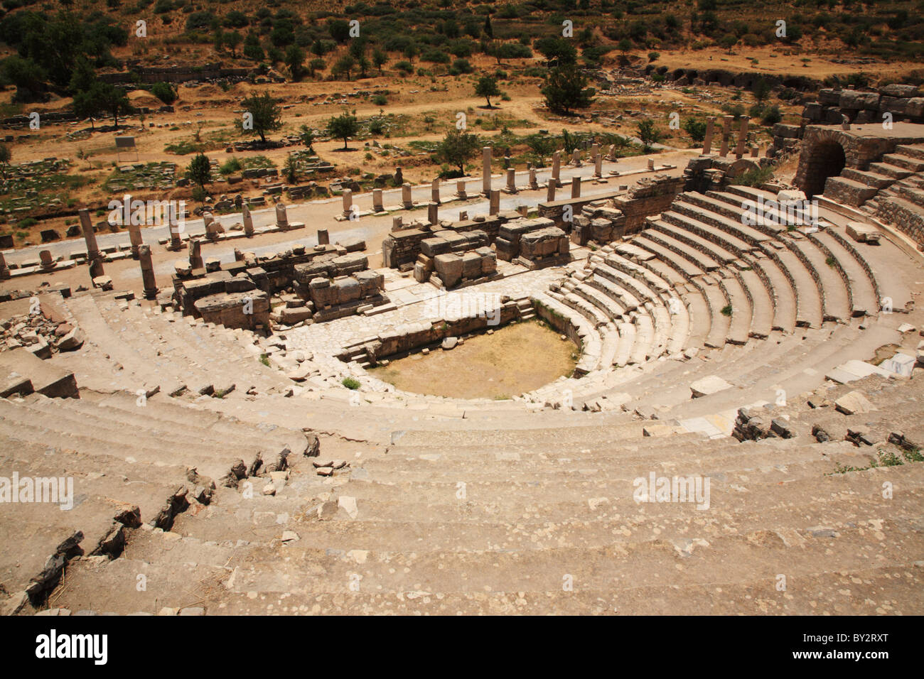 Il Teatro Odeon di Efeso in Turchia Foto Stock