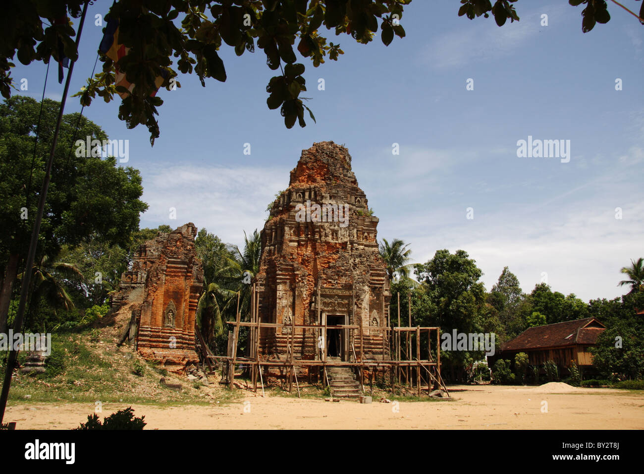 Tempio Lolei, Siem Reap, Cambogia Foto Stock