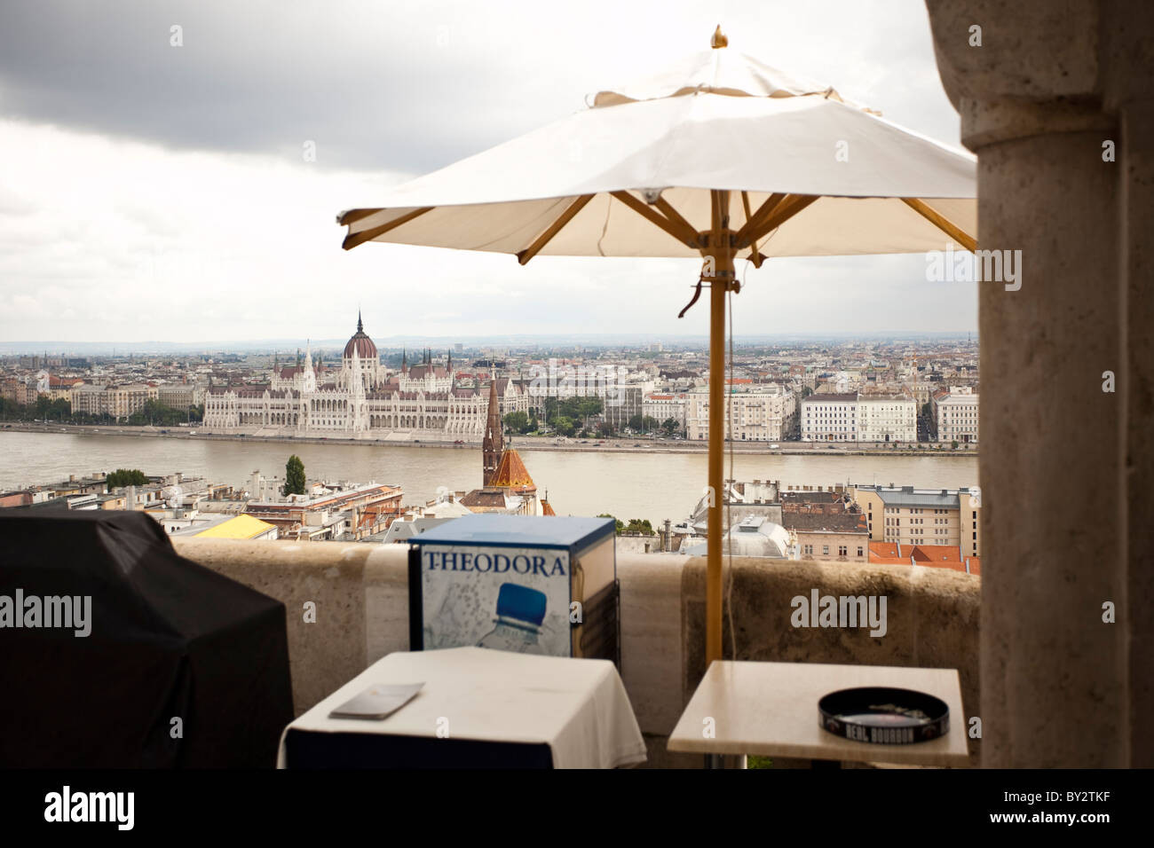 Una vista spettacolare della città vecchia di Budapest Foto Stock