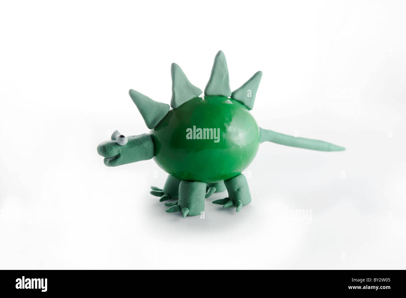 Green Stegosaurus Foto Stock